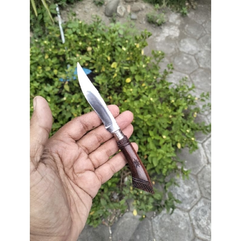 pisau baja putih kecil mini baja hss