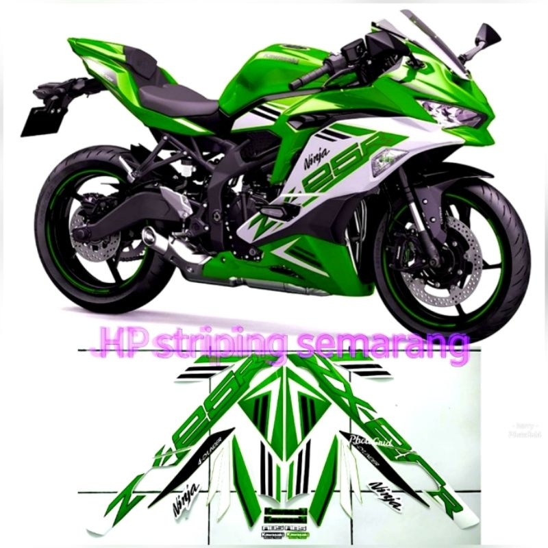 Striping Kawasaki ZX25R SE ABS Hijau