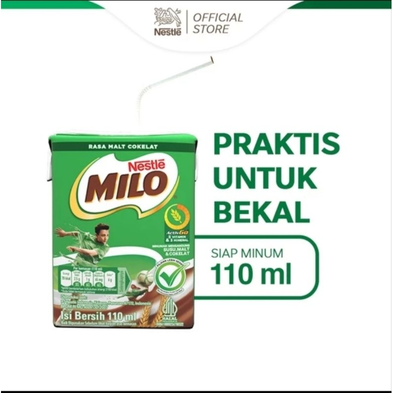 

[TERMURAH]MILO SUSU ACTIV-GO UHT COKLAT 110ML