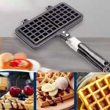 Vz Cetakan double waffle maker Nonstick Belgian waffles Kue Pan Kompor