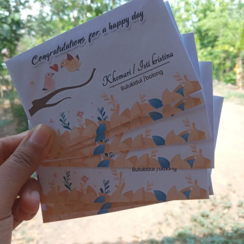 

Amplop Kondangan Custom 15cm (50pcs)