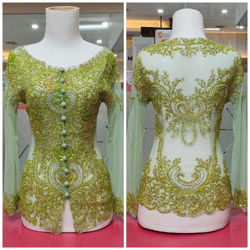 Realpict kebaya original//kebaya payet lengan panjang//kebaya payet sabrina