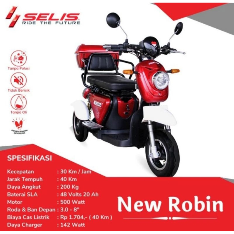 Sepeda Listrik Selis Type New Robin
