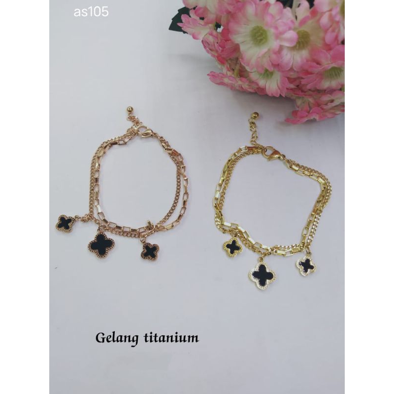 Gelang Titanium Wanita R65 Gelang Korea Style