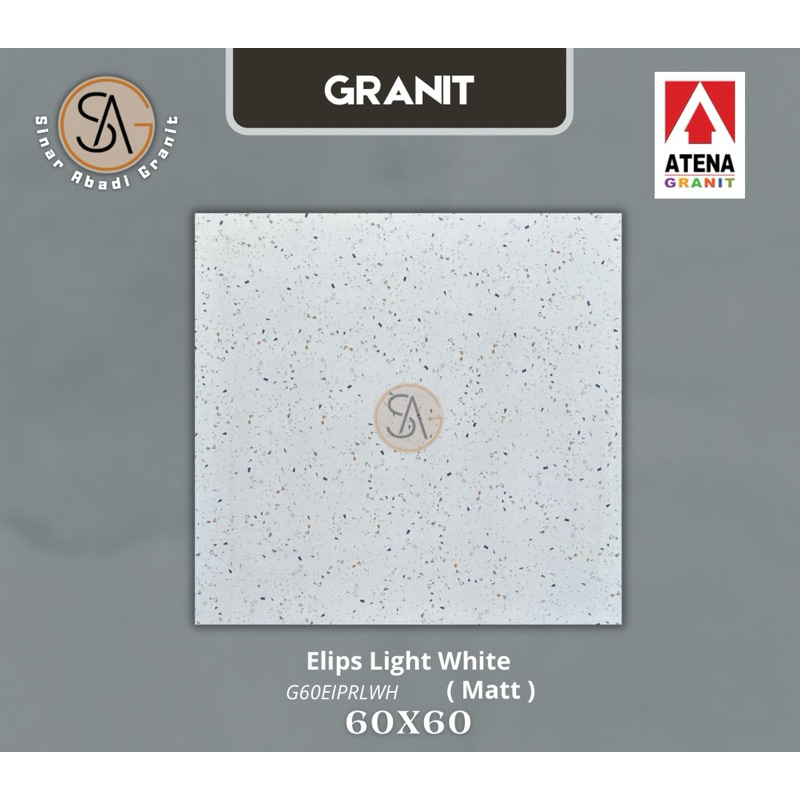 granit 60x60 atena elips light white matt ( G60EIPR