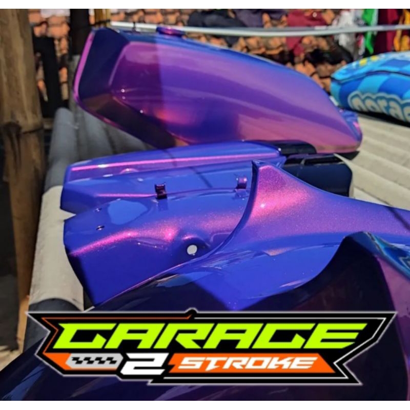 Tangki Tengki Bensin Set Yamaha Rx King RxK Bunglon Ungu