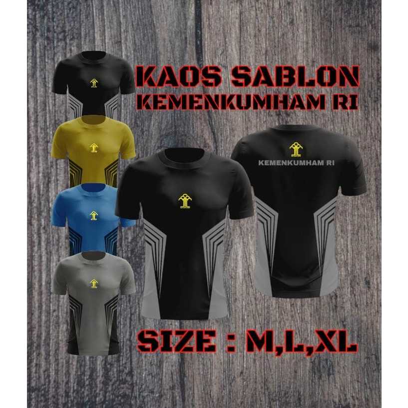 KAOS SABLON KEMENKUMHAM RI 2024/ NEW JERSEY KEMENKUMHAM RI