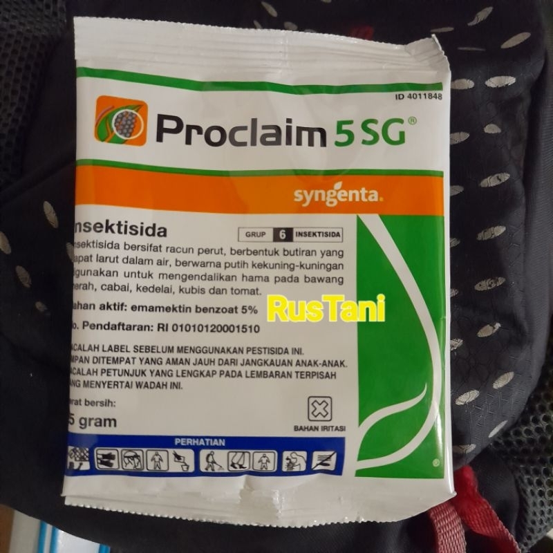 Insektisida PROCLAIM 5SG Bahan aktif : Emamectin Benzoat 5%