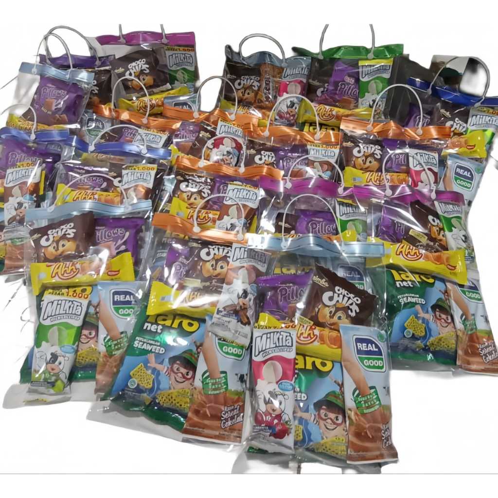 

Paket 10 Bungkus Snack Ulang Tahun Anak / Bingkisan Ultah Anak Terlaris