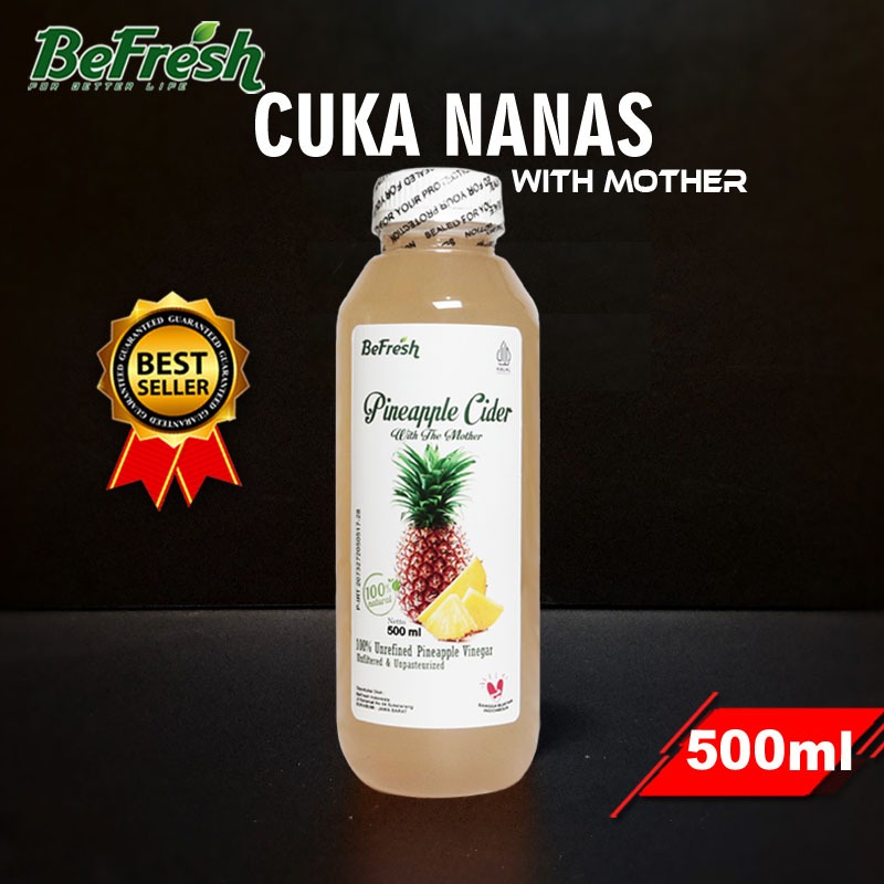 

Cuka Nanas Original 500ml - Pineapple Vinegar With Mother 100% Organik BeFresh