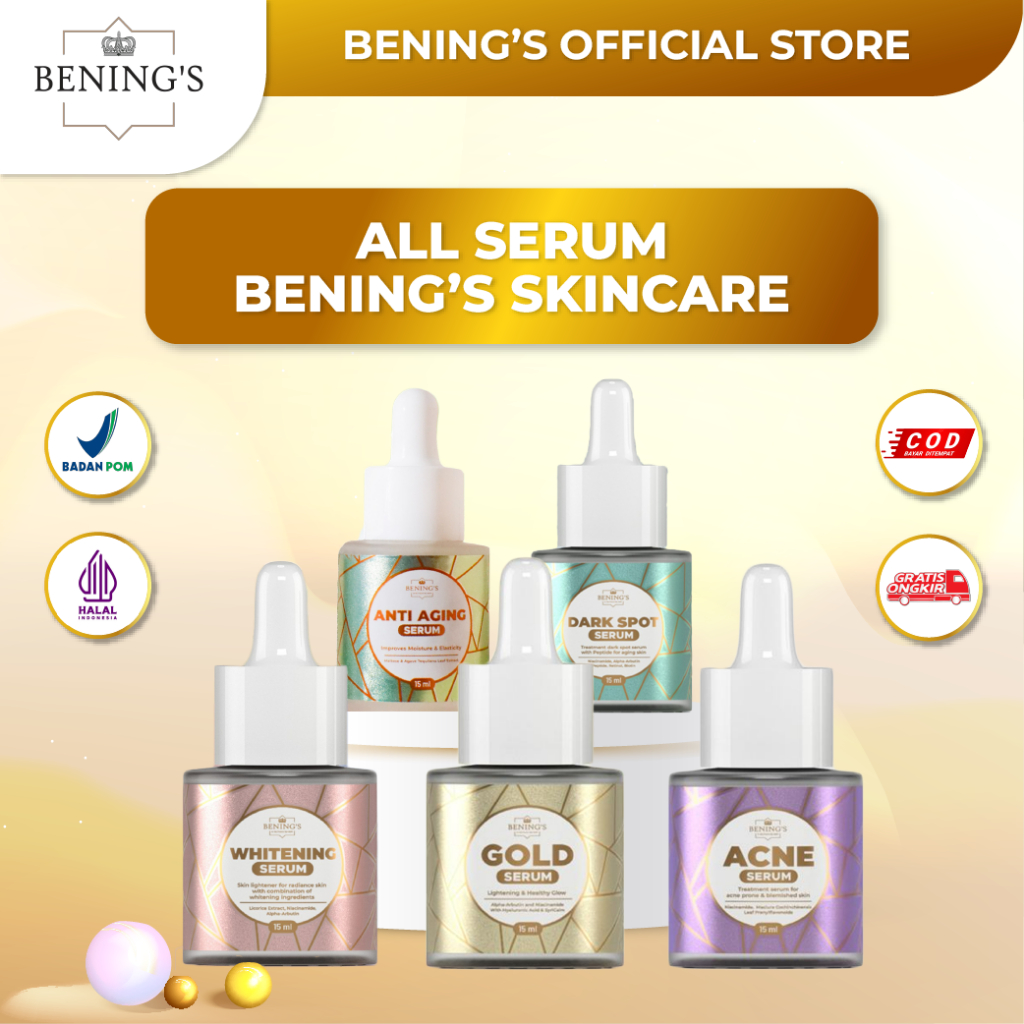 Serum Bening Skincare Doctor Oky Pratama | Benings Indonesia Skin Care Surabaya | Set Perawatan Keca