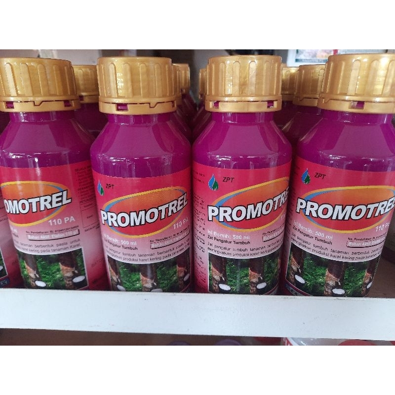 Zpt Promotrel 110PA 500ml Putih Merah zat pengatur tumbuh peningkat produksi getah karet