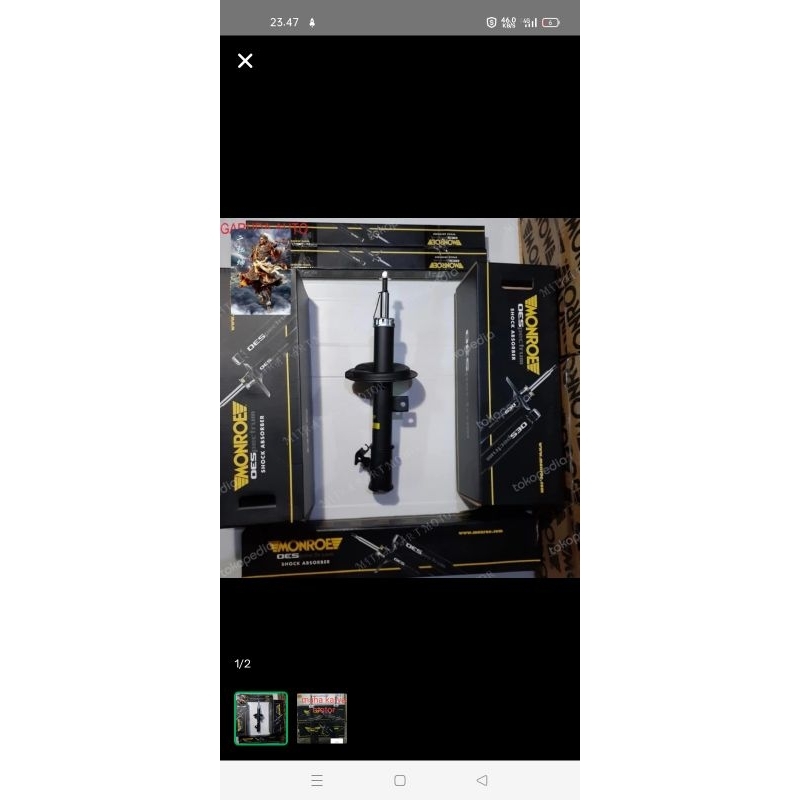 shockbreaker Suzuki splash/swift depan merek monroe