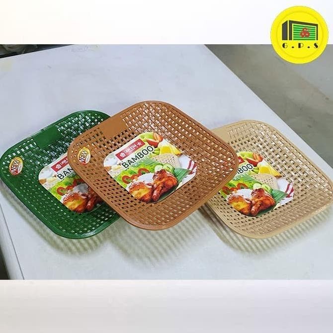 Lionstar T 45 Bamboo Plate Piring rotan bambu plastik Lion Star