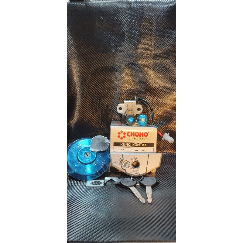 Kunci Kontak Verza+Tutup Tangki+Kontak Sadel/Jok Verza Assy/Kontak Set/Switch On Off/Switch/Kunci Mo