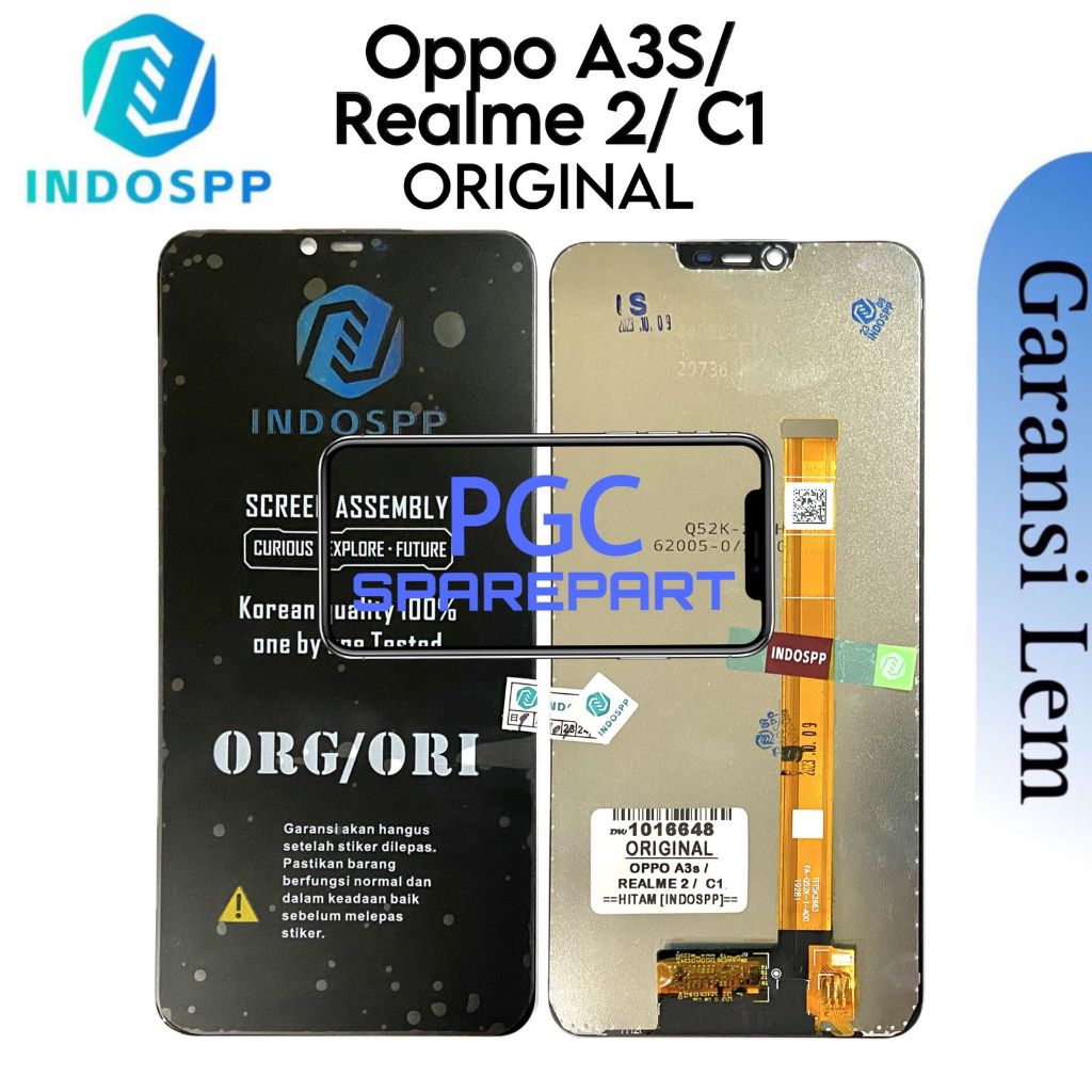 LCD Touchscreen Fullset OP A3S / A5 (A5 2018 / AX5) / A12E / Realme 2 / C1 / A1603 / CPH1803 / CPH18