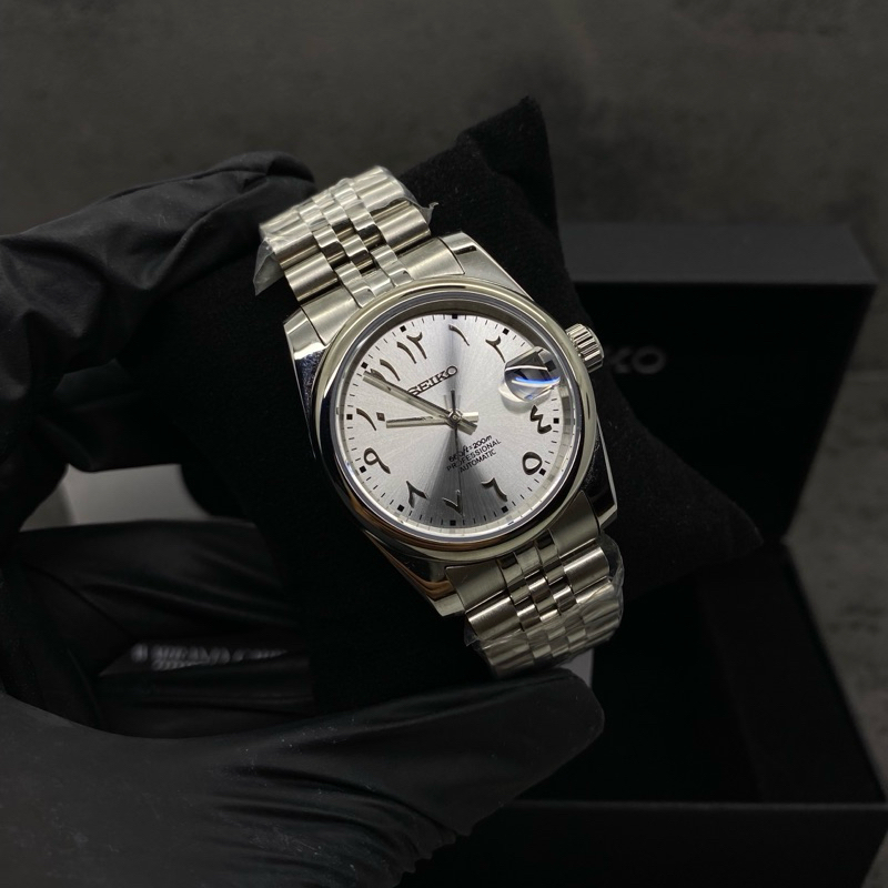 Jam Tangan Seiko Mod Datejust Arabic NH35 Automatic Seikolex Jubilee Arab