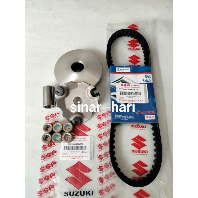 RUMAH ROLLER ASSY 2 ITEM (SPIN 125) SUZUKI ORIGINAL SPIN 125+ SKYDRIVE + SKYWAVE