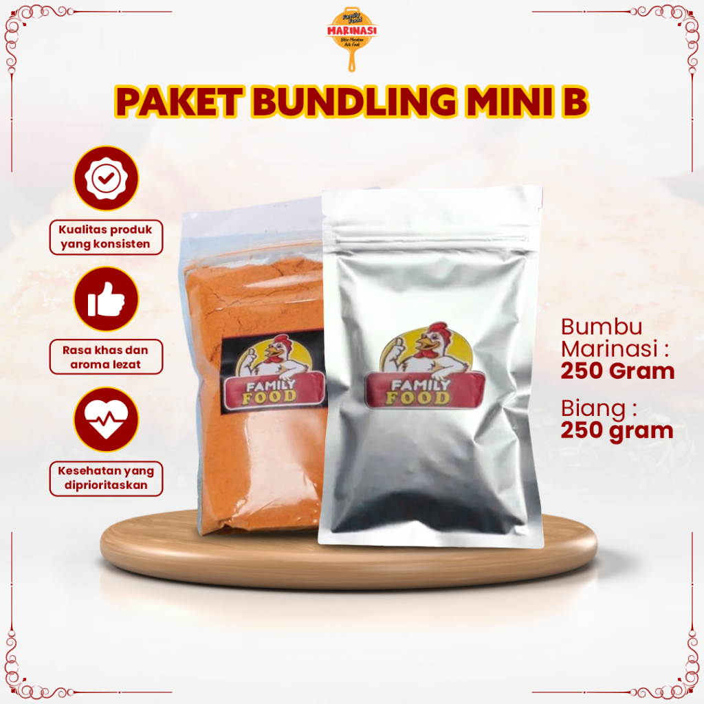 

Paket Bundling Mini B Bumbu Marinasi Dan Tepung Biang Kualitas Premium Original