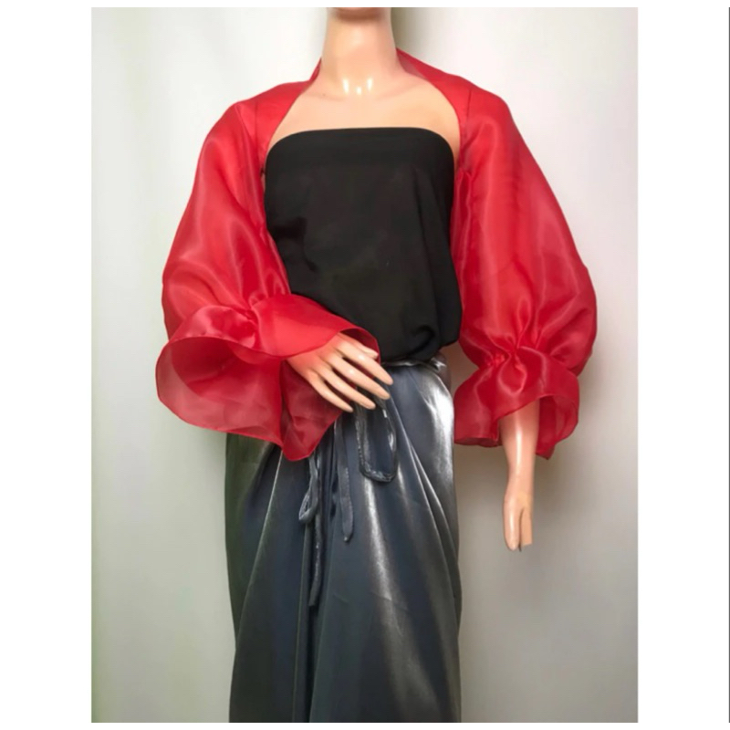 Rompi Lengan balon organza / Outer Organza Berlengan