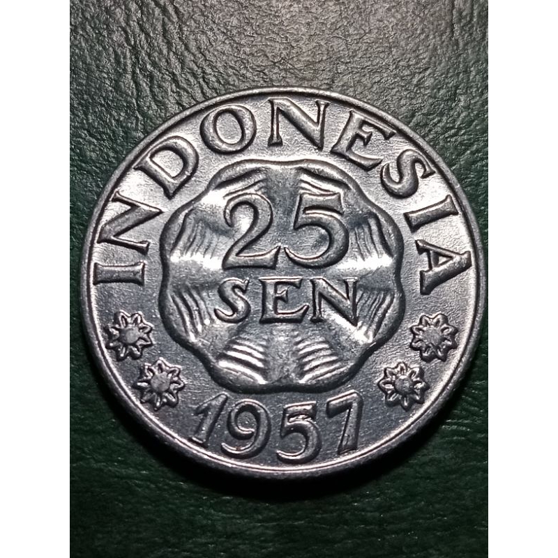 Koin Indonesia 25 sen Aluminium Tahun 1957