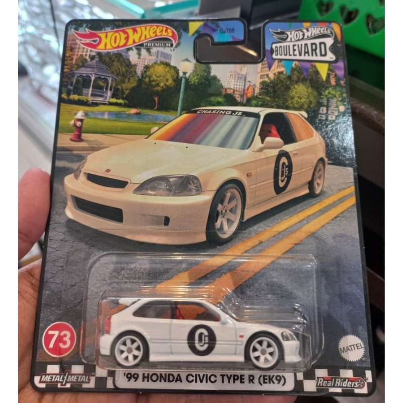 Hot Wheels Honda Civic Type R EK9 Putih Premium Boulevard