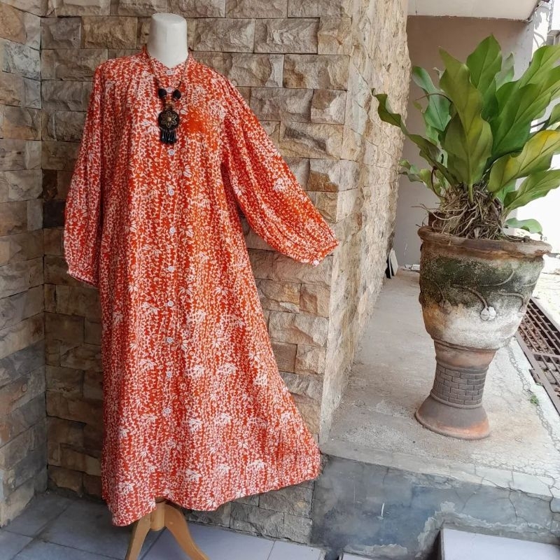 Gamis Twill Kancing Depan