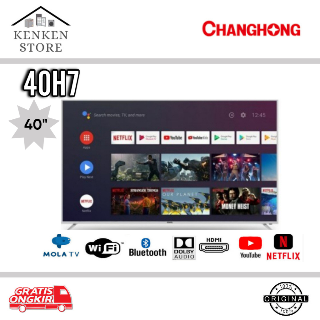 TV LED ANDROID CHANGHONG 40H7 40INCH