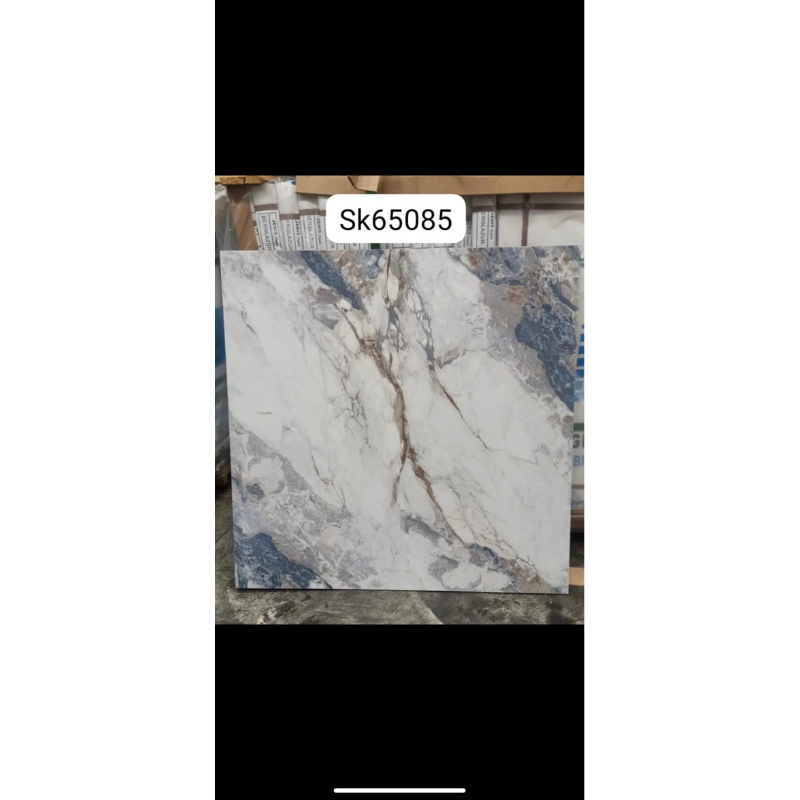 Granit 60x60 Glazed Polished IGRESS SK65085 Motif Marmer Biru