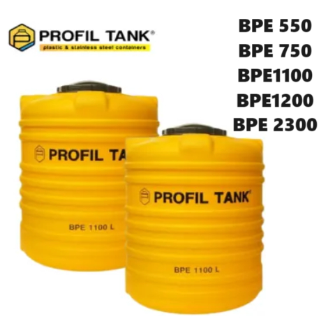 Tandon Air / Tangki Air / Toren Air 550 750 1100 1200 3200 Liter PROFIL TANK BPE + PELAMPUNG