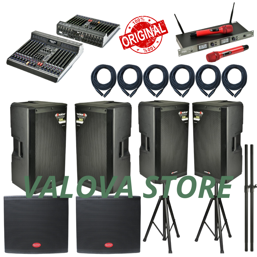 Paket 14 akustik soundsystem dbvoice + subwoofer baretone sw18