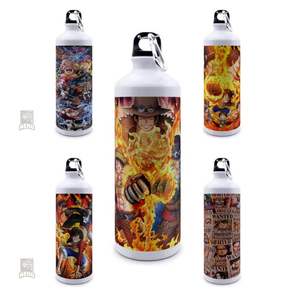 Tumbler Sport One Piece Luffy Family Ace Sabo | One Piece Team | Botol Sport | Tumbler Custom 750 ml