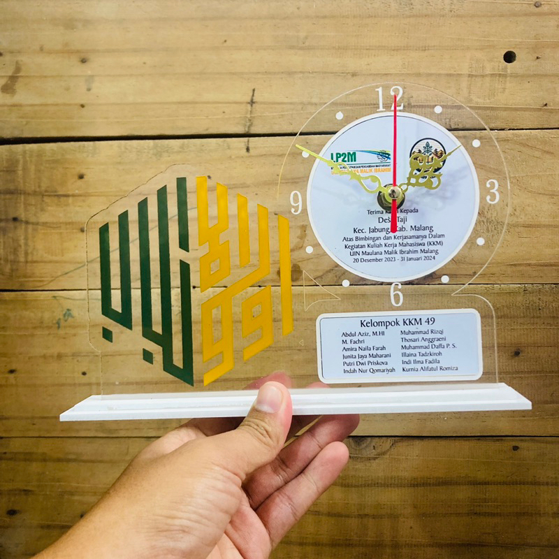 Kenang kenangan Magang PKL Custom Bonus Box Kado dan Pita