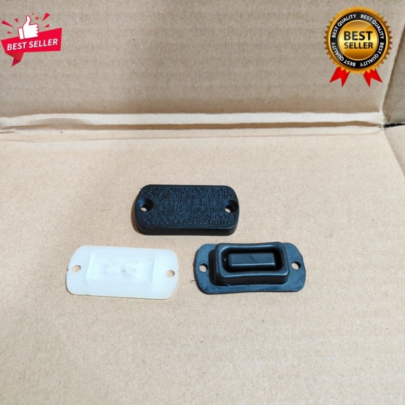 Tutup Cover Kover Master Tabung Minyak Rem Cakram Depan Atas Set Karet Plastik Honda Vario 125 150 L
