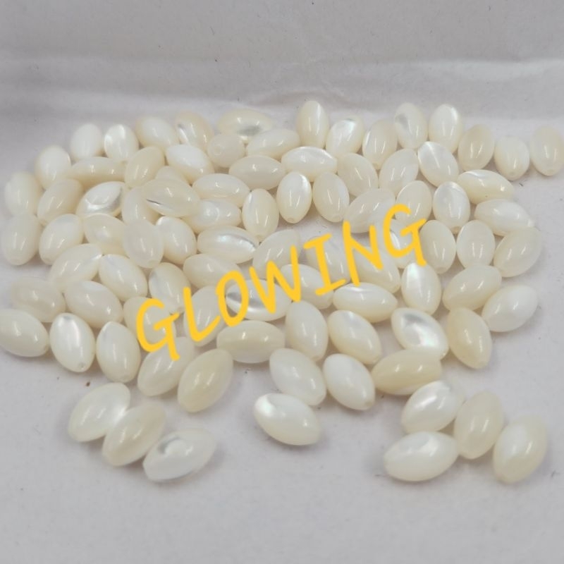 mutiara kerang air laut jepang asli bentuk PADI dijual per BUTIR