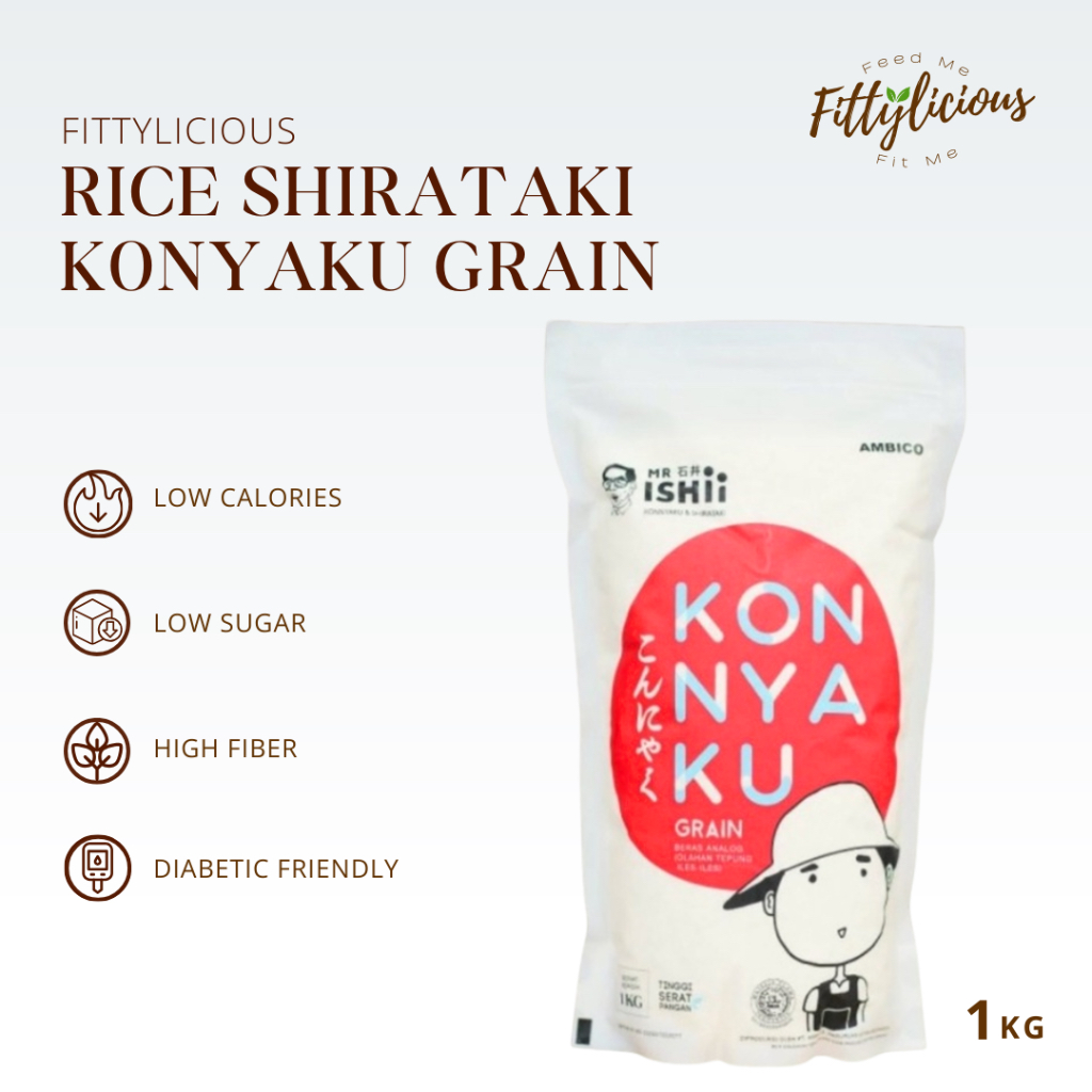

Beras Shirataki 1kg / Rice Shirataki 1 Kg