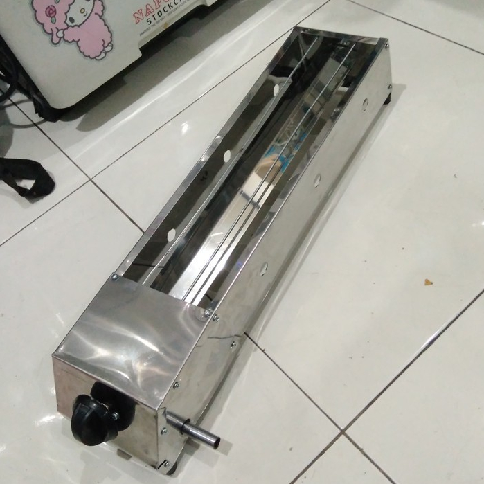 panggangan sate gas / bakaran sate gas / griller 40cm stainless