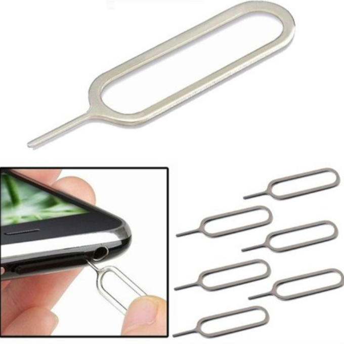 Pin Tusukan Sim Card Jarum Colokan Tusuk Pembuka Kartu Hp Pembuka Sim Card Memory Card Ejector Handphone Tablet Android Iphone-6
