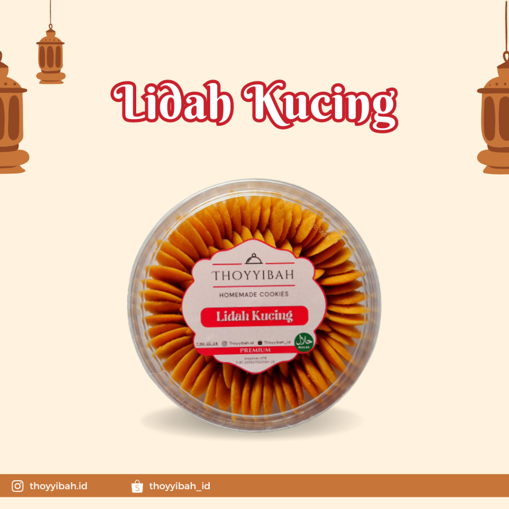 

THOYYIBAH Cookies Kue Kering Lidah Kucing Original