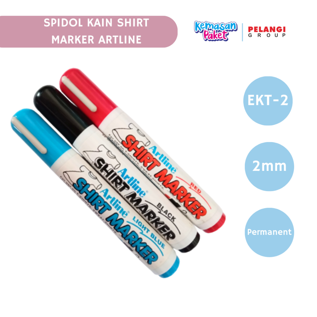 

SPIDOL ARTLINE SHIRT MARKER SPIDOL KAIN PERMANEN SPIDOL KAOS EKT-2