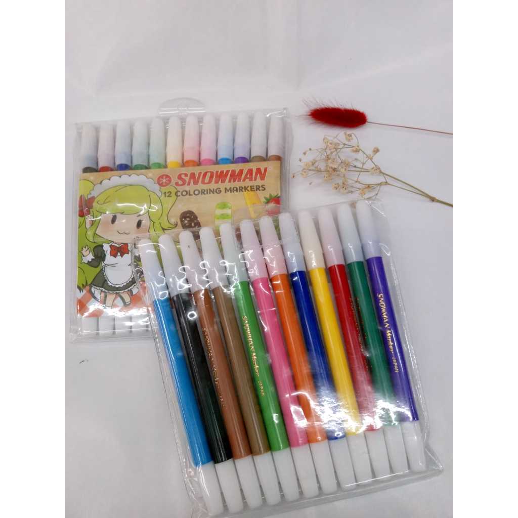 

Snowman Marker 12 Color / Spidol Snowman 12 W