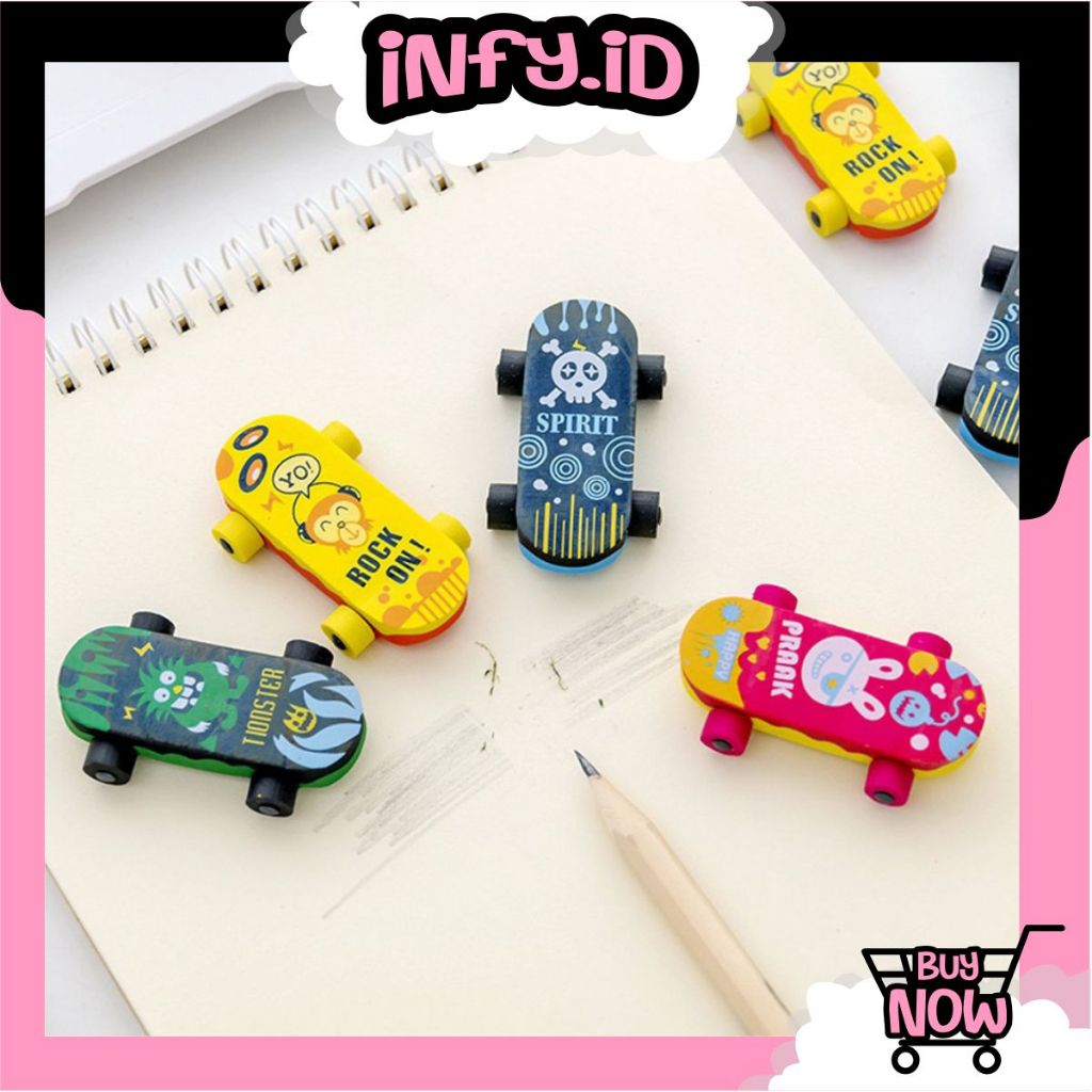 

INFY - Penghapus Pensil Sekolah Karakter Skateboard S066