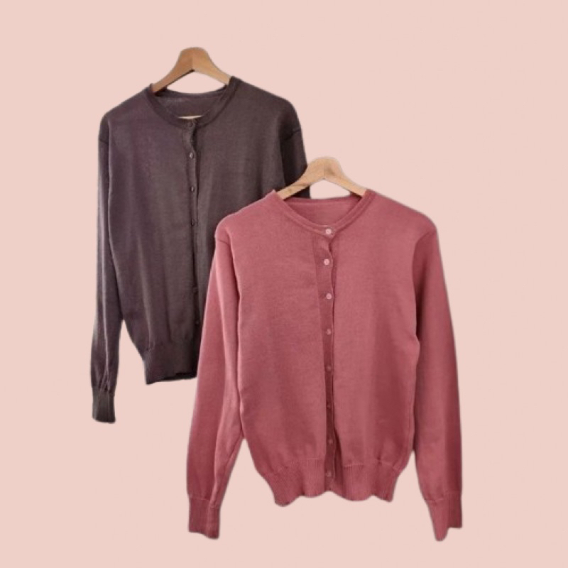 OUTWEAR| Outer rajut RENJANA | CARDIGAN wanita murah| insp Uniqlo |
