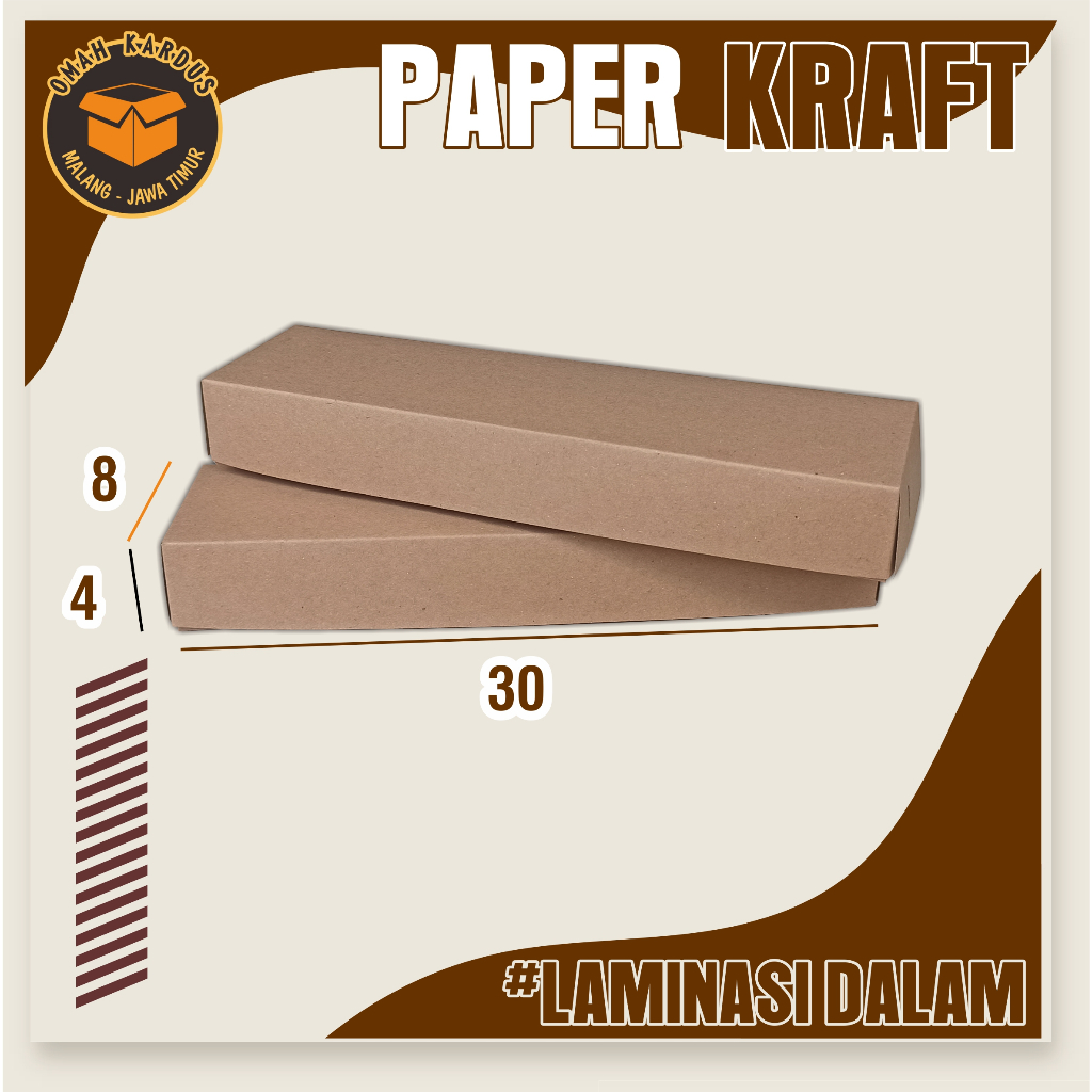 

PAPER BOX FOOD / CAKE / SNACK 30x8x4 cm