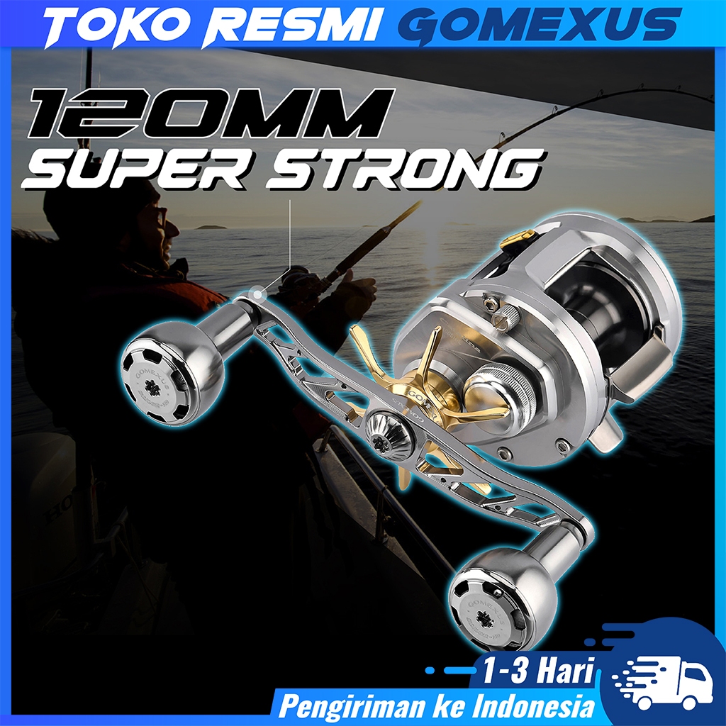 (Heavy Game) Gomexus Handle Reel BC Baitcasting Reel Pancing 120mm Untuk Shimano Daiwa Abu Okuma Kas