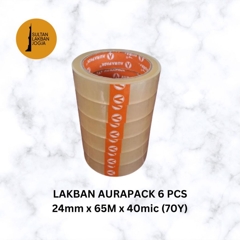 

LAKBAN AURAPACK BENING 24mm x 65M x 40mic (70Y) 1 PACK