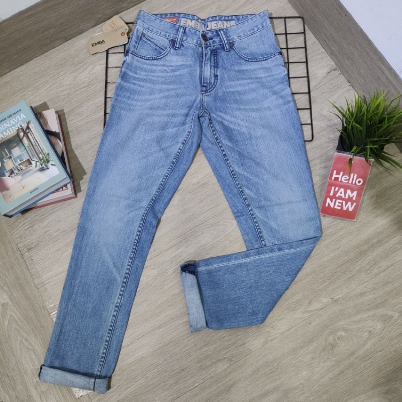 celana jeans emba pria original (616-00601-79) REGULAR FIT NON STRETCH