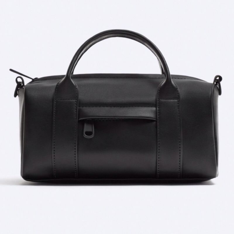 ZARA Men Mini Crossbody Bowling Bag Tas Selempang Pria Black