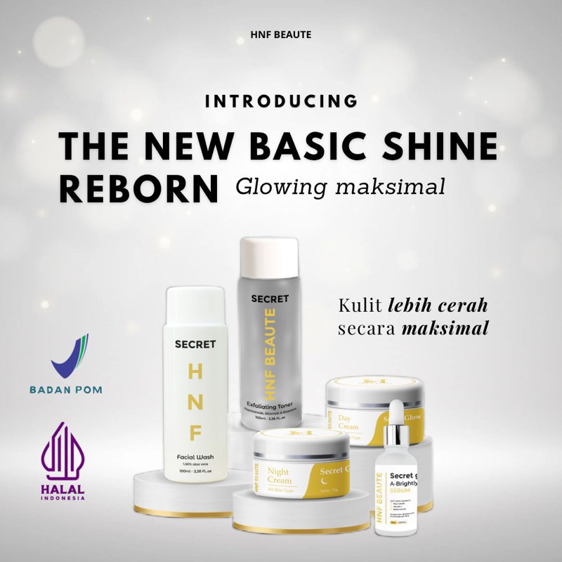 SECRET GLOW BY HNF BEAUTE 100% ORIGINAL BPOM // skincare BPOM/ SECRETGLOW / HNFBEAUTE