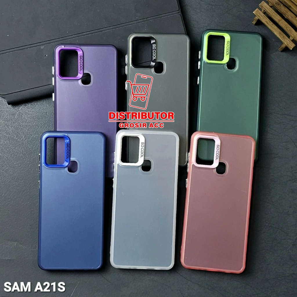 SAMSUNG A21S CASE IMD HYBRID PLATE HOLOGRAM CASE SOCOOL  SAMSUNG A21S